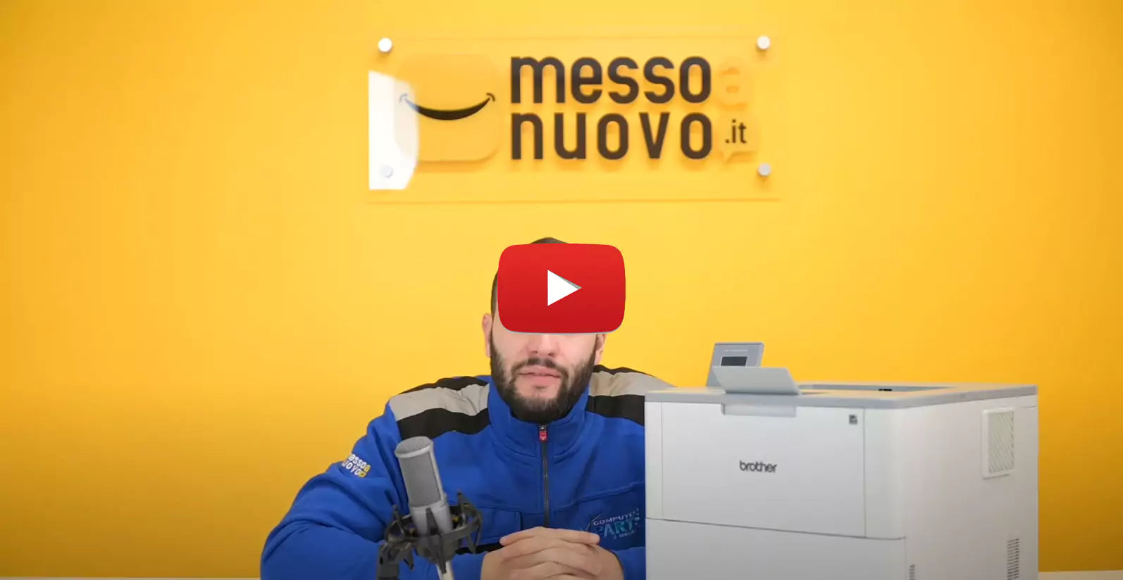 **Alt text (in Italian):**
Recensione stampante Brother HL-L6400DW laser A4 B/N WiFi da MessoNuovo.it