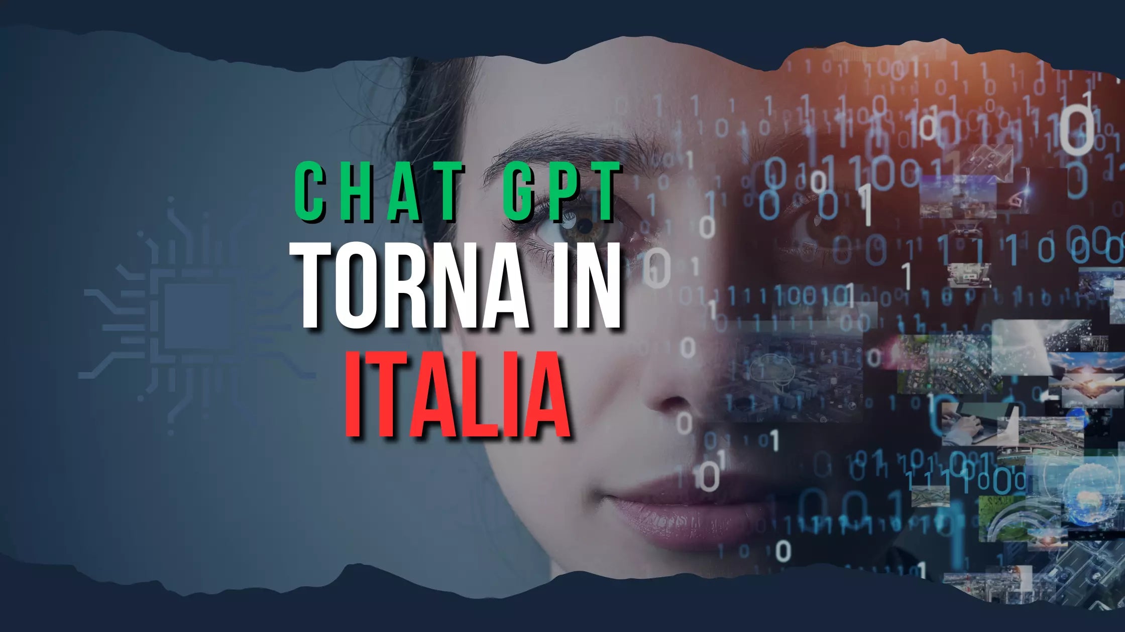 **Alt text (in Italian):**
ChatGPT torna in Italia con nuove regole sulla privacy e innovazioni AI.