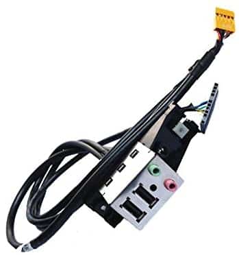 Fujitsu UQ001511A09R-R - Frontplatte Esprimo P2560 P3520 P3521 2X USB Audio Ein-/Ausgang