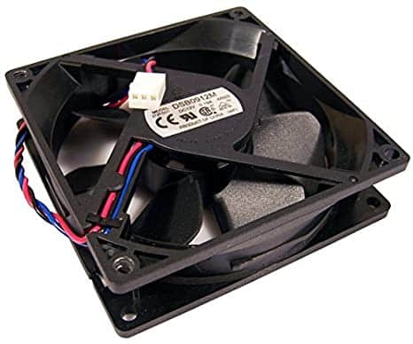 Ventola di raffreddamento per PC desktop, accessorio hardware nero con cavo, qalnexvori.shop