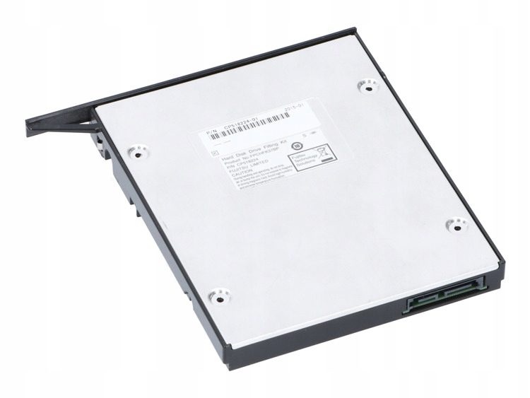 Caddy adattatore per hard disk portatile su fondo bianco, accessorio per PC ricondizionati qalnexvori.shop