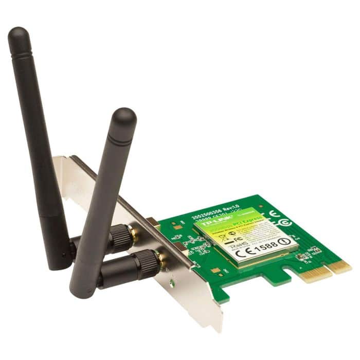 Scheda di rete wireless PCIe con due antenne per PC desktop, qalnexvori.shop