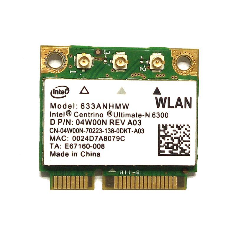 Scheda WiFi Intel Centrino Ultimate-N 6300 per notebook ricondizionati qalnexvori.shop