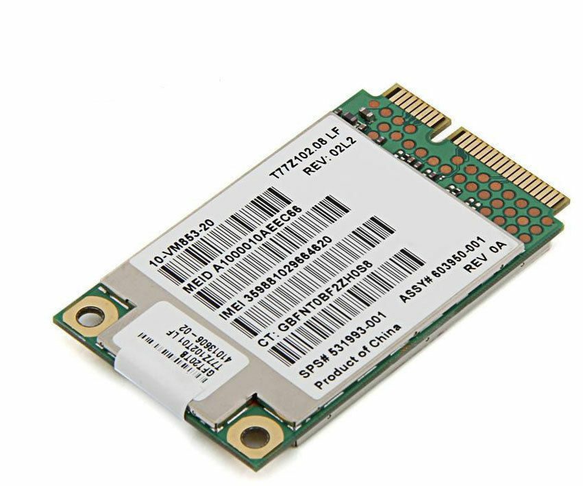Scheda di rete mini PCIe per notebook ricondizionati, vista ravvicinata, qalnexvori.shop