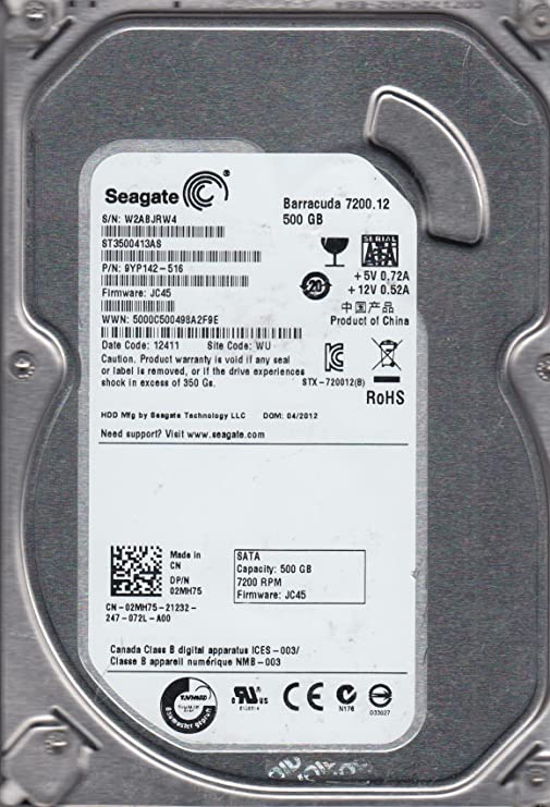 Hard disk drive Seagate Barracuda 7200.12 500GB, componente per PC ricondizionati qalnexvori.shop