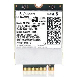 Scheda Huawei MU736 modem LTE per notebook, componente hardware su sfondo bianco qalnexvori.shop