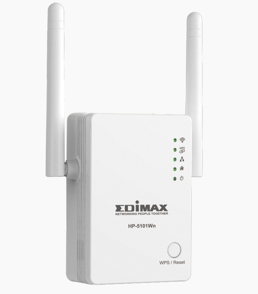 Ripetitore Wi-Fi Edimax HP-5101Wn bianco con due antenne, accessorio rete su qalnexvori.shop