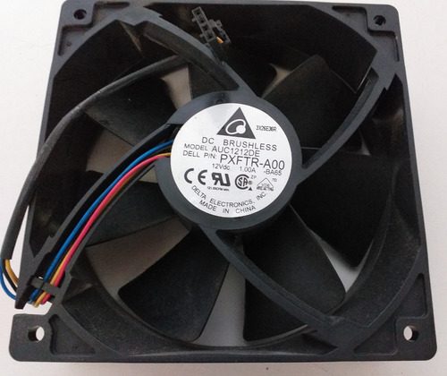 Ventola PC brushless nera con etichetta centrale, ricambio per computer, qalnexvori.shop