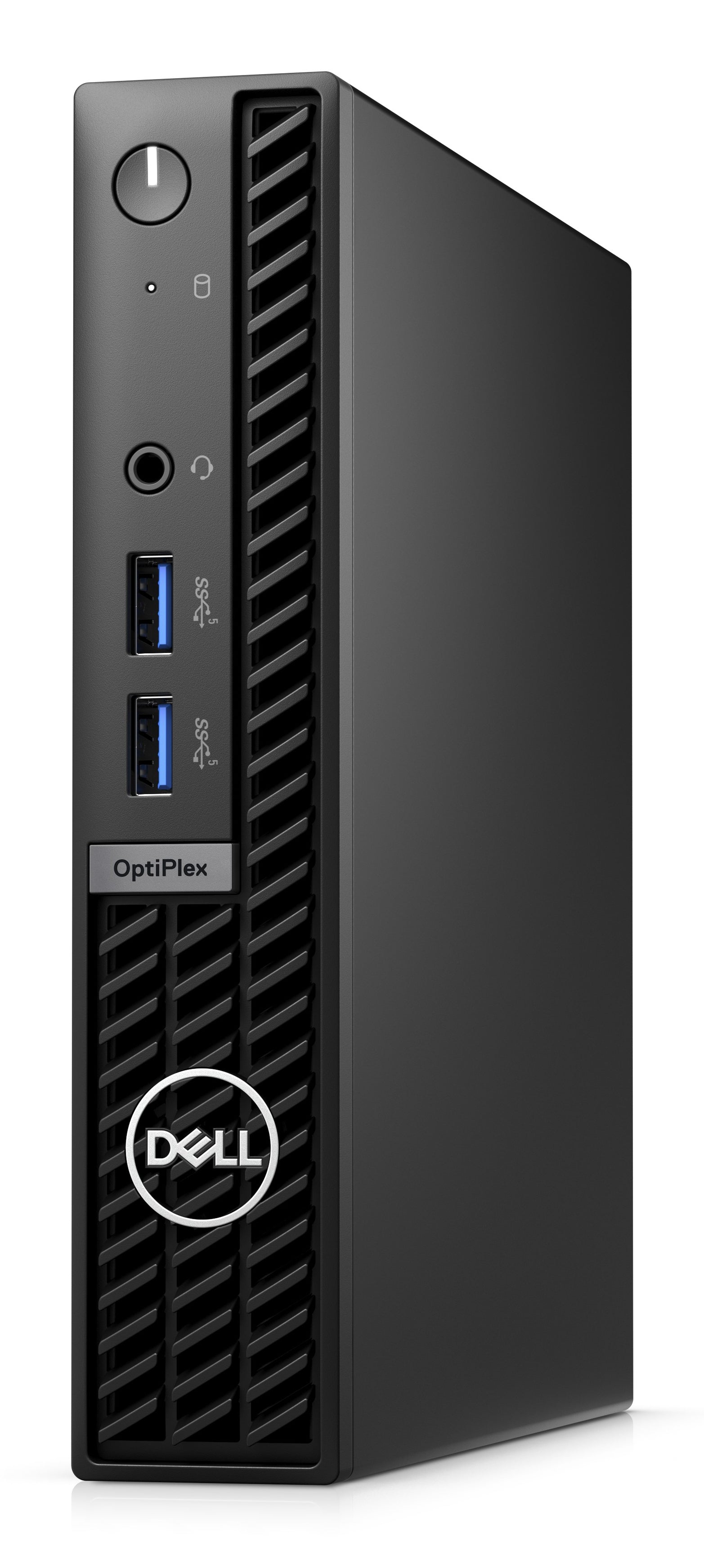 Dell OptiPlex 7010 Mini ricondizionato vista frontale angolata con porte USB 3.0 e jack audio
