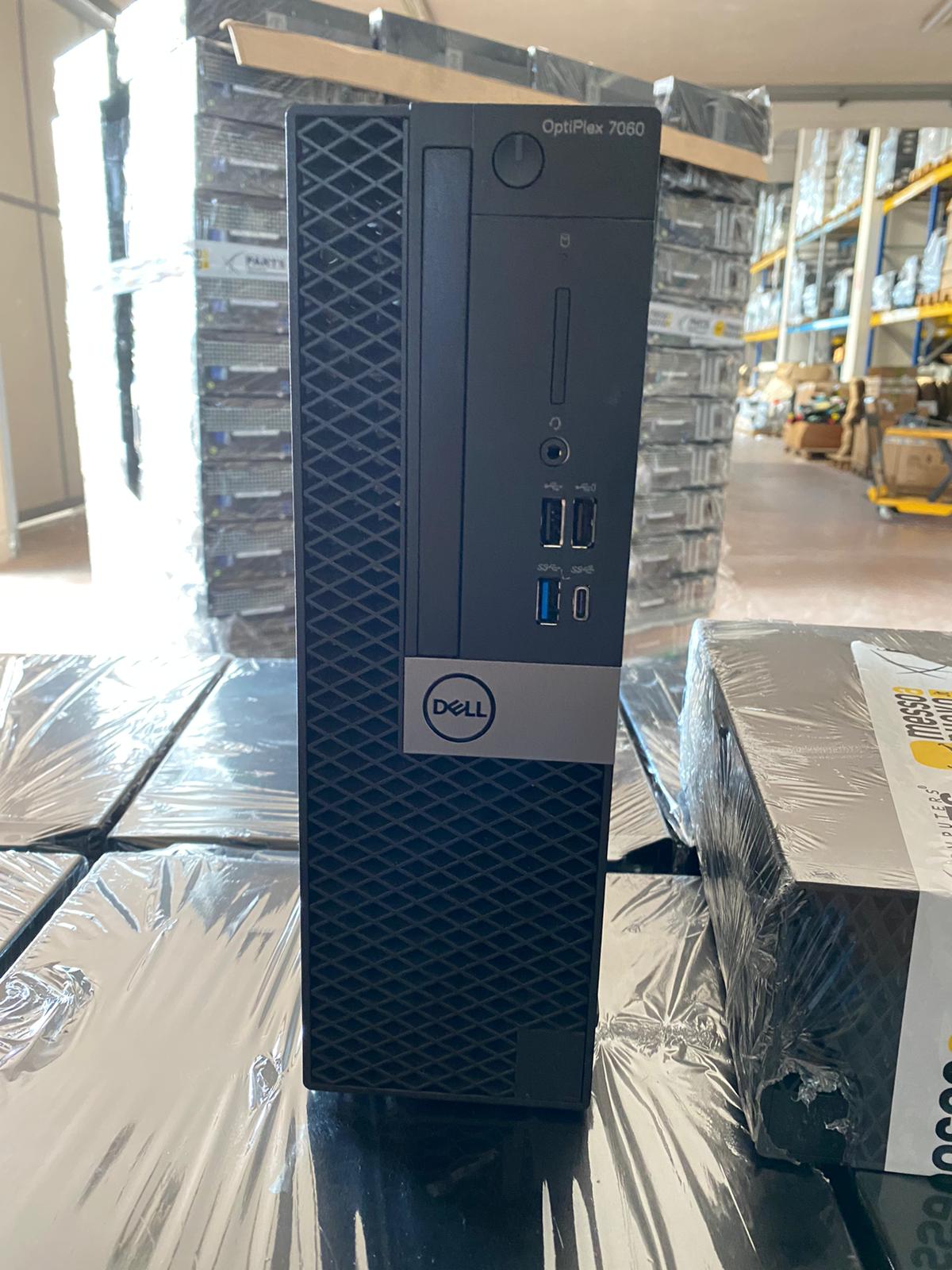 DELL OptiPlex 7060 Desktop SFF Bundle | Intel Core Intel Core i7-8700T 2,4 GHz | RAM 16 GB | SSD 512 GB | AOC I2475PXQU LED-IPS-Monitor 23,8″ 1920×1080 Pixel Full HD | Kabelgebundenes Maus- und Tastatur-Kit