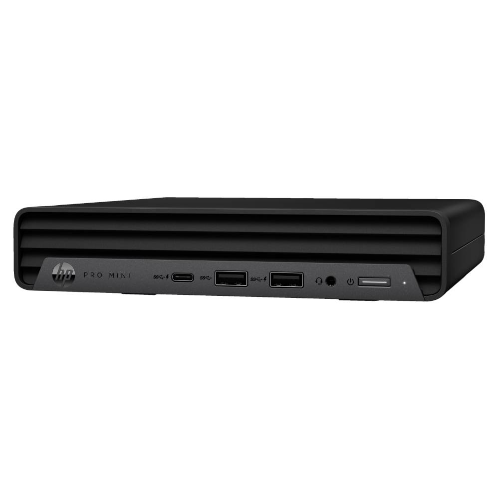 HP Pro Mini compact desktop PC, front view with USB ports, from qalnexvori.shop