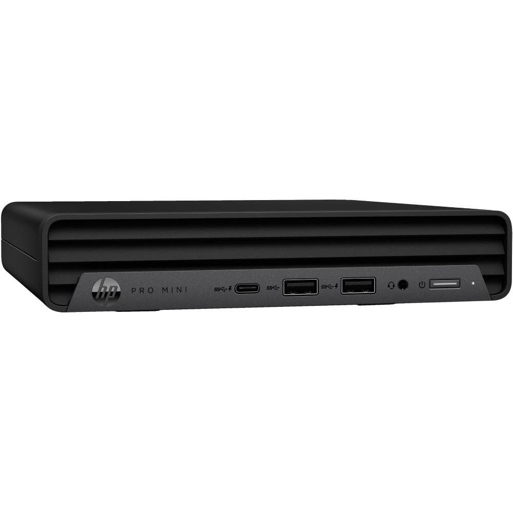HP Pro Mini desktop computer front view with USB and audio ports, pc ricondizionati qalnexvori.shop