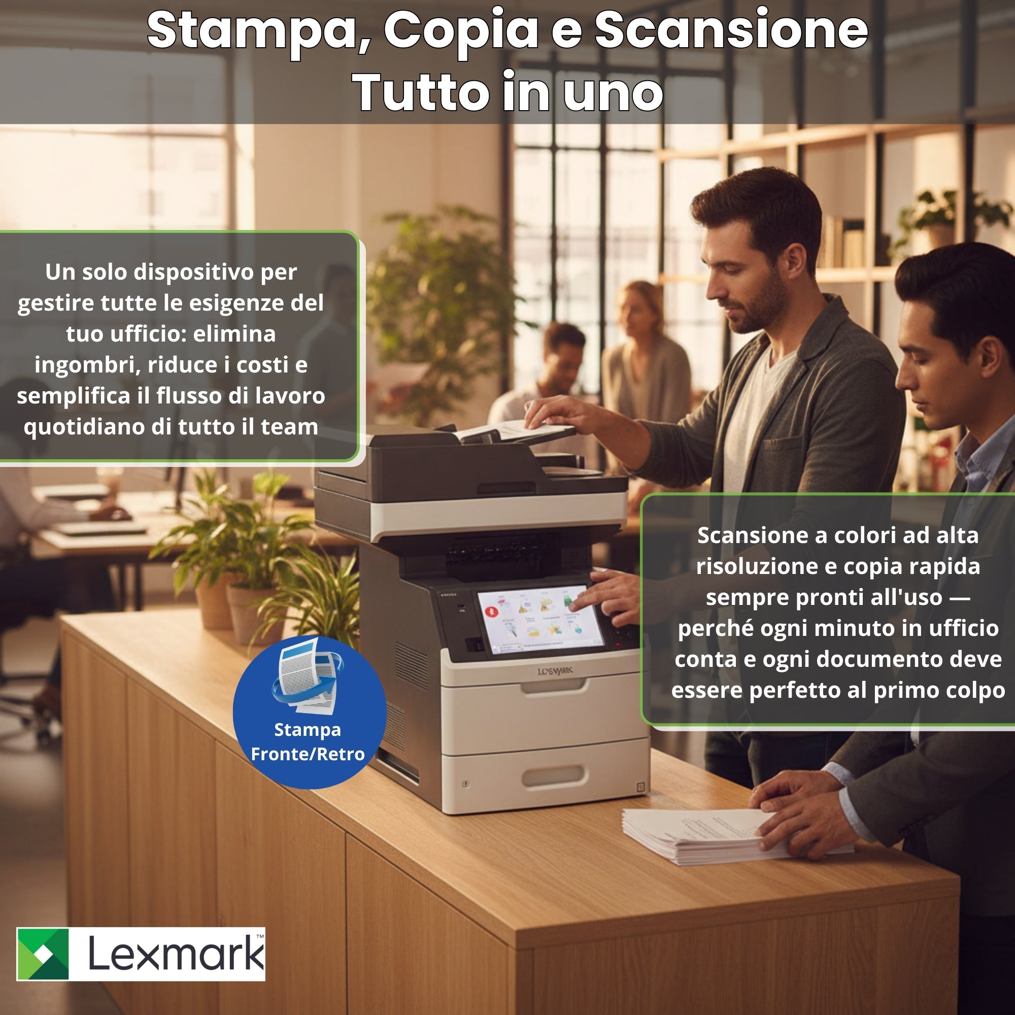 Lexmark MX711DE | Schwarzweiß-Laser-Multifunktionsdrucker, 66 Seiten/Min., automatischer Duplex-Druck, Netzwerk