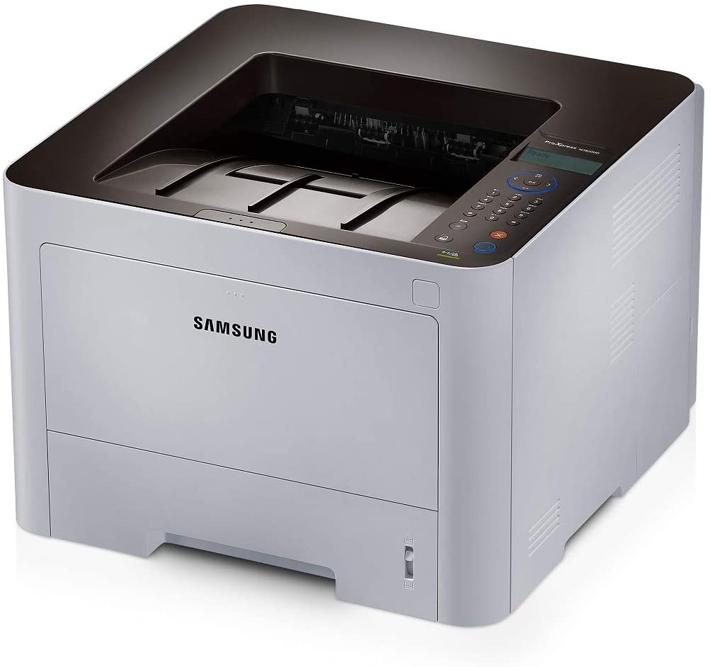Stampante laser Samsung bianca con pannello comandi, ideale per Pc ricondizionati qalnexvori.shop