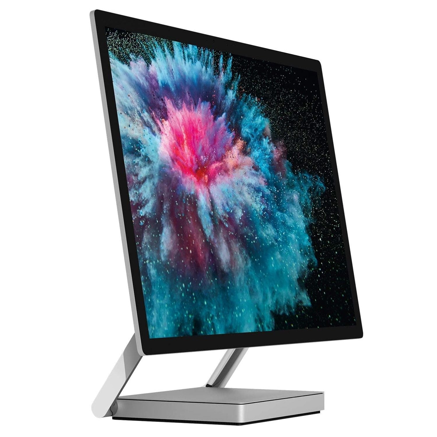 Microsoft Surface Studio 2 All-in-One con schermo 28'' ad alta risoluzione, ottimizzato per editing grafico e contenuti multimediali.