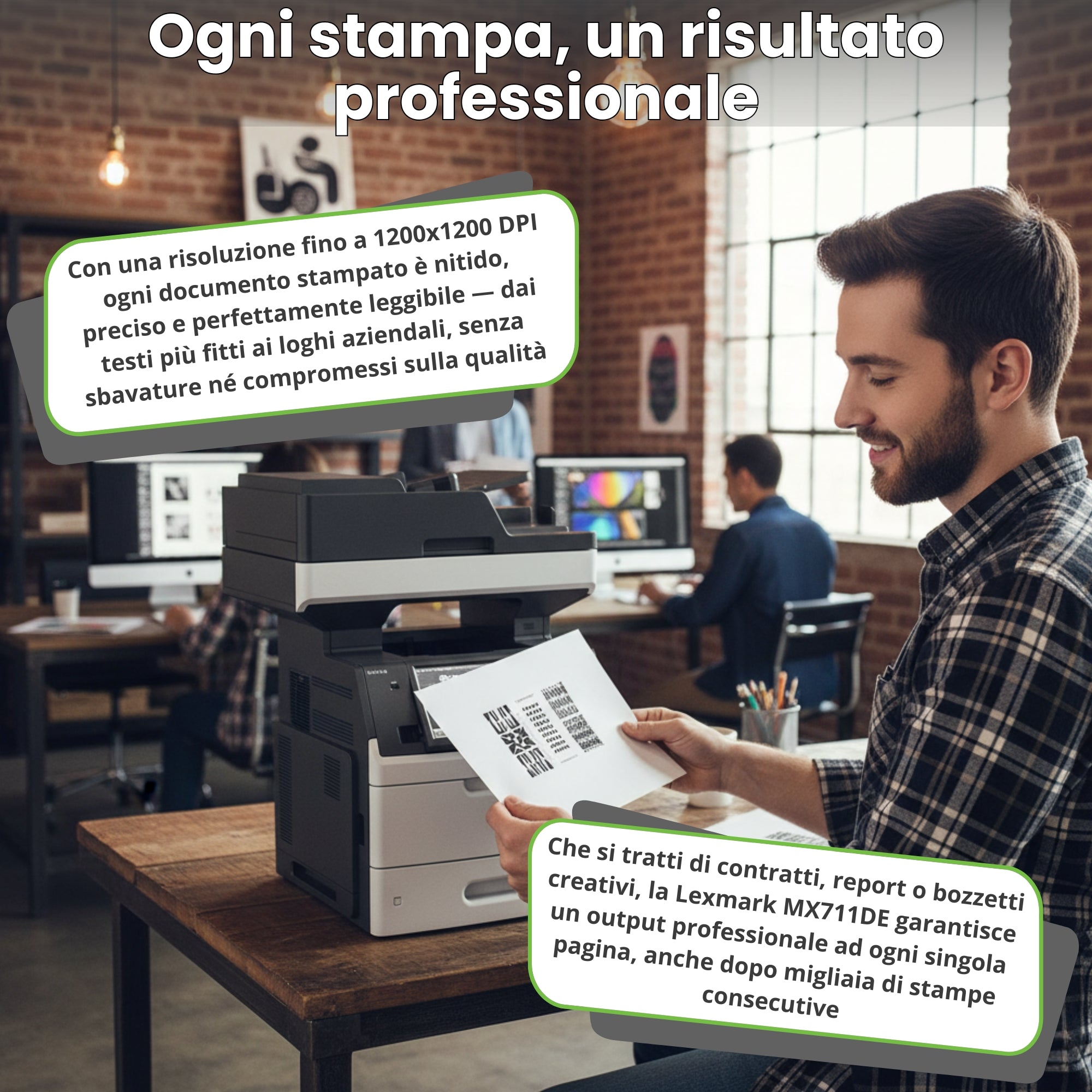 Lexmark MX711DE | Schwarzweiß-Laser-Multifunktionsdrucker, 66 Seiten/Min., automatischer Duplex-Druck, Netzwerk
