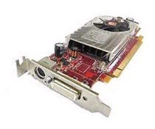 Scheda video ATI Radeon HD 2400 XT 256MB su fondo bianco, ideale per PC gaming ricondizionati.