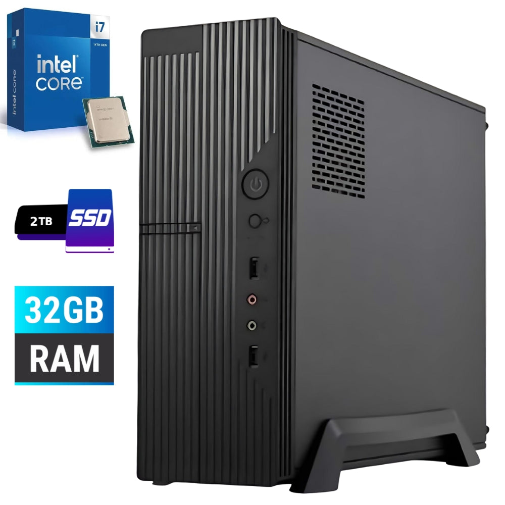 PC Assembled Computers Parts | Intel Core i7-14700 | Ram 32GB RAM | SSD 2TB | FreeDOS NEW Product 