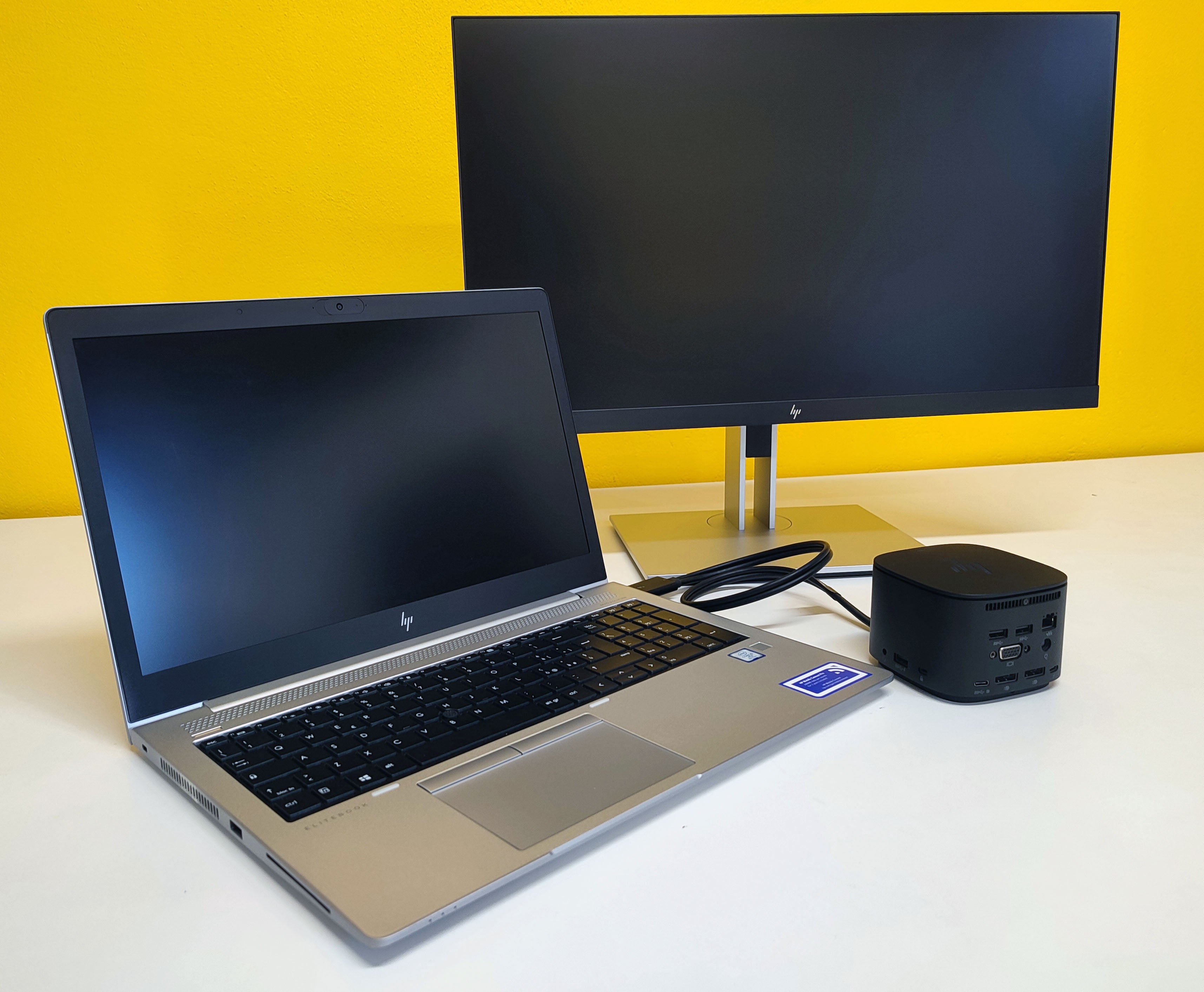 Bundle HP EliteBook 850 G6 15.6" | Intel Core i5 8Gen | SSD 512GB | Ram 16GB | Windows 11 Pro + HP E24G4 24" FullHD Monitor + Thunderbolt Dock 230W G2 hsn-ix01 Docking Station 