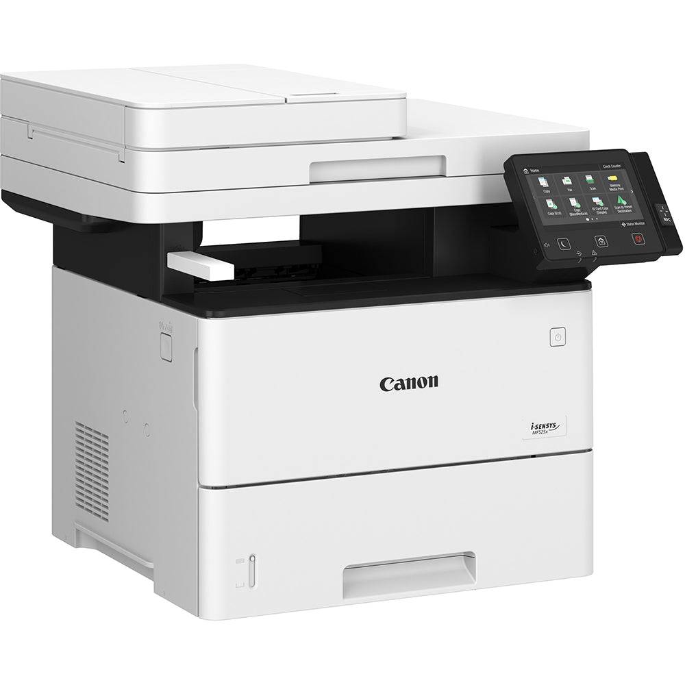 Canon i-SENSYS MF525x multifunzione laser monocromatica A4 con pannello touchscreen inclinabile, ideale per uffici moderni e connessi.