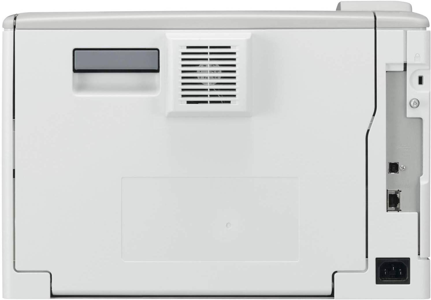 Retro della stampante Epson AL-M300 con porte di connessione. Design robusto per uso intensivo in ufficio.