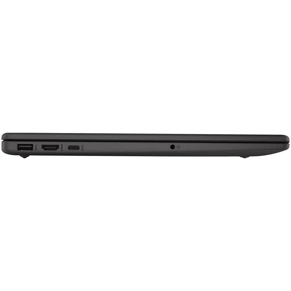 Lato sinistro del notebook HP 250 G10 con porte USB, HDMI, USB-C e jack audio, ideale per connettività avanzata.