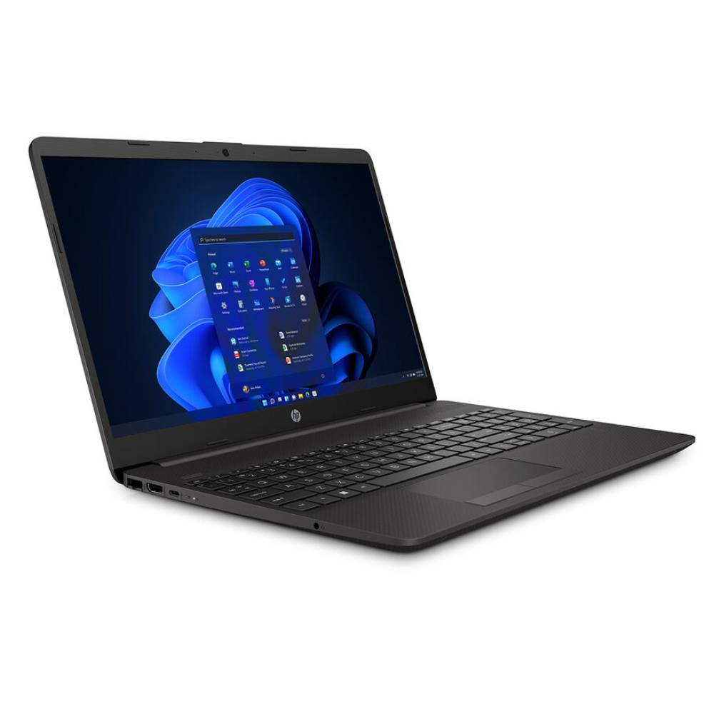 Notebook HP 250 G9 con schermo 15.6 pollici, Intel Celeron N4500 e tastiera full-size, ideale per lavoro e studio quotidiano.
