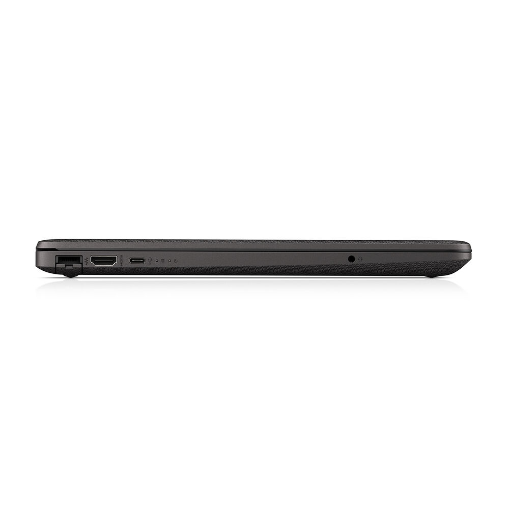 Profilo sinistro dell’HP 250 G9 con porte HDMI, USB Type-C e jack audio, ideale per connessioni multimediali.