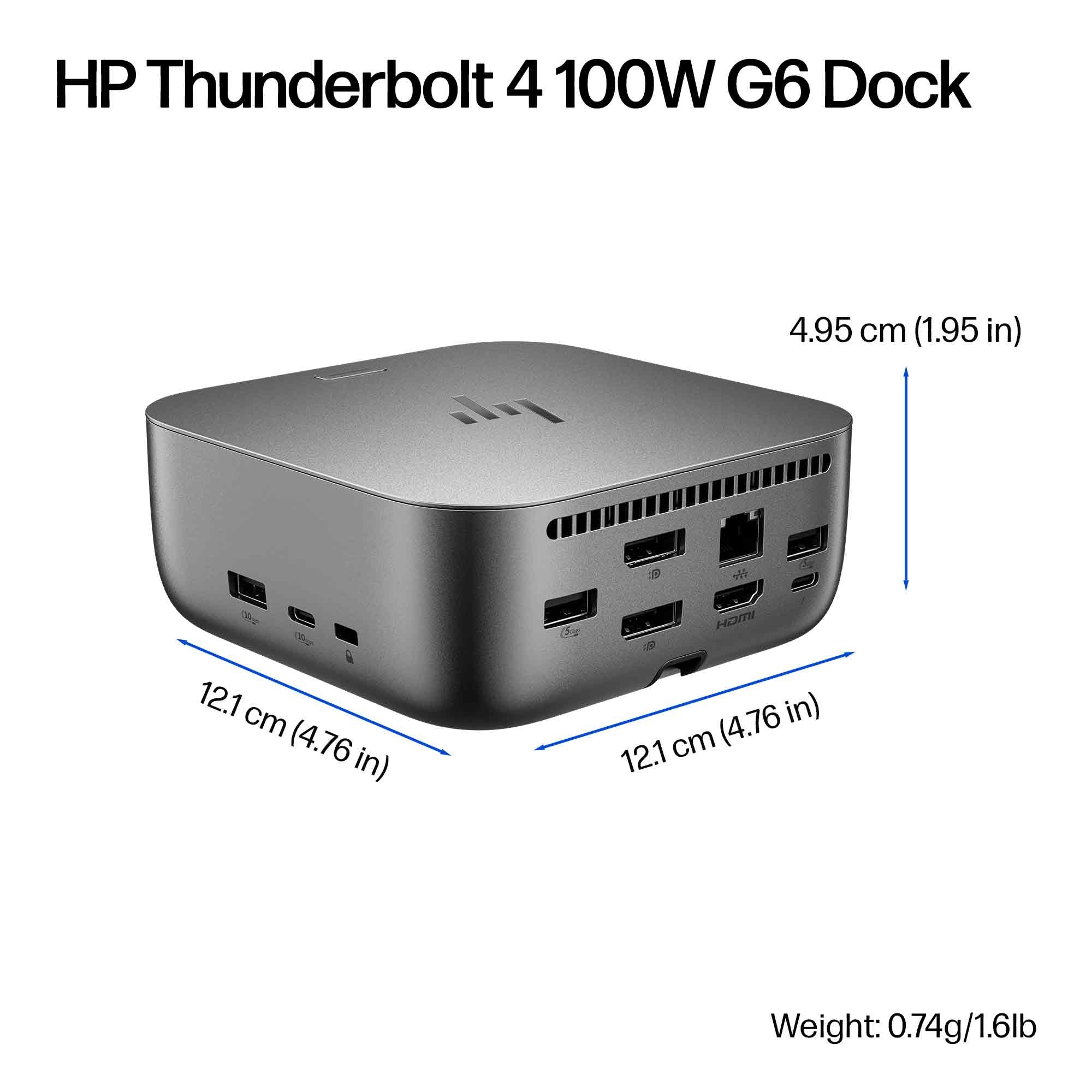HP Thunderbolt 4 100W G6 Dock: Docking Station USB-C per PC e Notebook Prodotto NUOVO