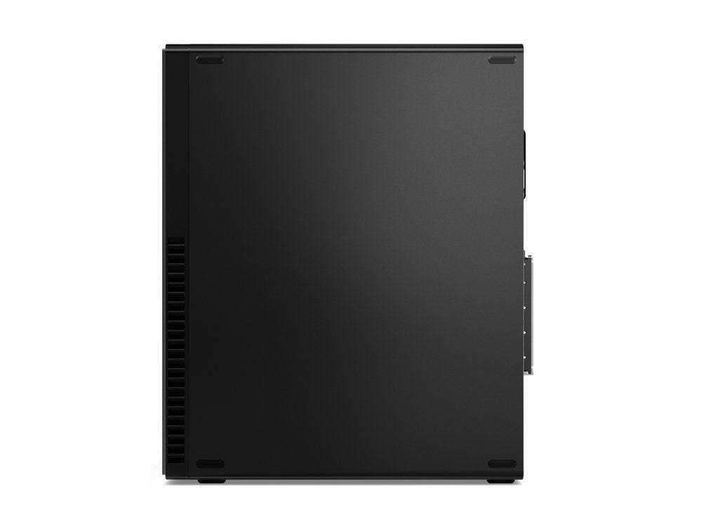 Lato sinistro del Lenovo ThinkCentre M80s Ricondizionato Business, design minimalista e struttura solida per uso professionale.