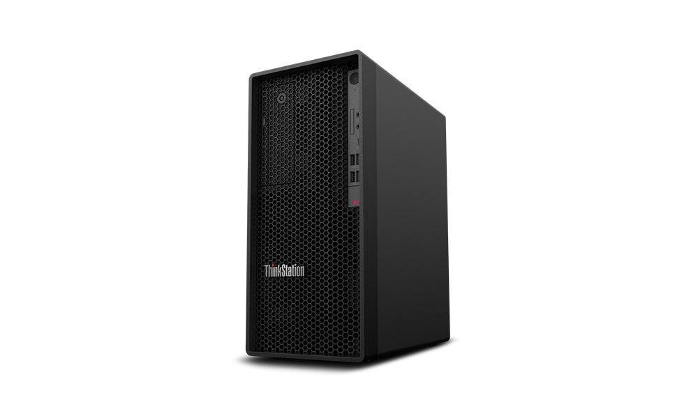 Lenovo ThinkStation P340 Tower con design verticale e porte frontali accessibili, workstation per software CAD e grafica 3D