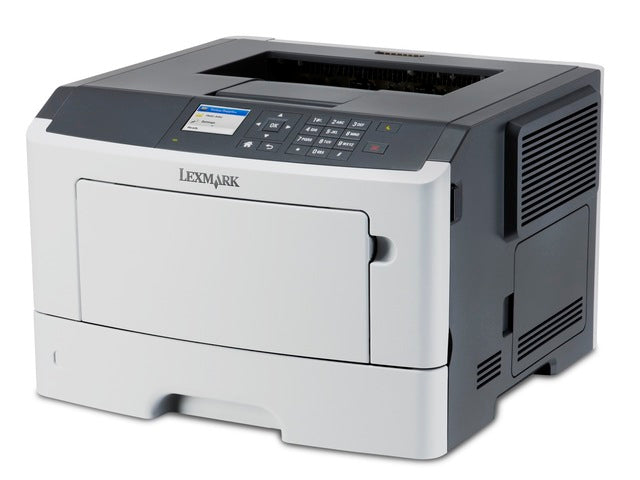 Stampante laser Lexmark MS415dn bianca e nera su qalnexvori.shop, vista frontale