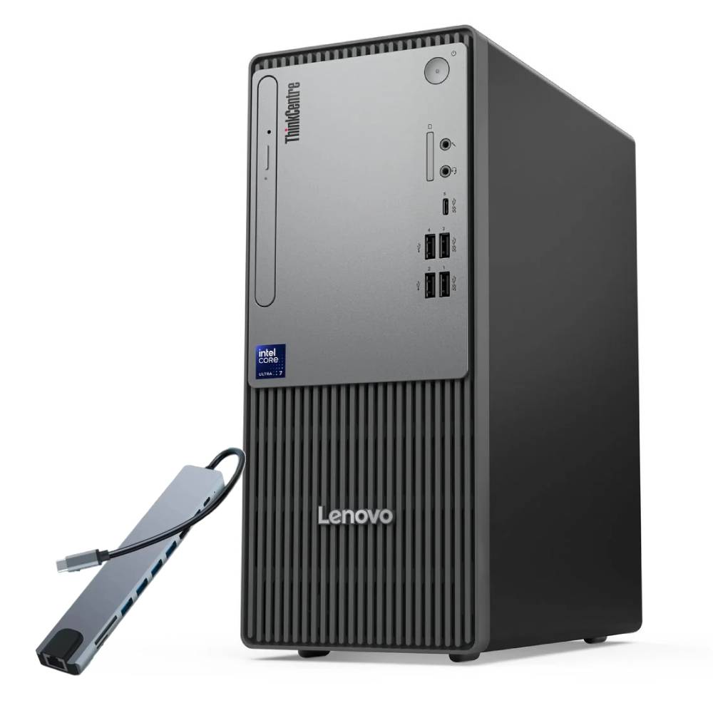 Lenovo ThinkCentre Neo 50t Gen 6 Tower Bundle | Intel Core Ultra 5 225 | SSD 512GB | Ram 32GB | Windows 11 Pro + Office 2024 + Docking 10-in-1
