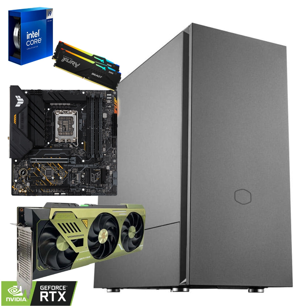 PC Gaming Silence | Intel Core i9-14900KF | Ram 32GB | 2TB SSD | Nvidia RTX 4080 16GB | Windows 11 Pro Soundproof Case 