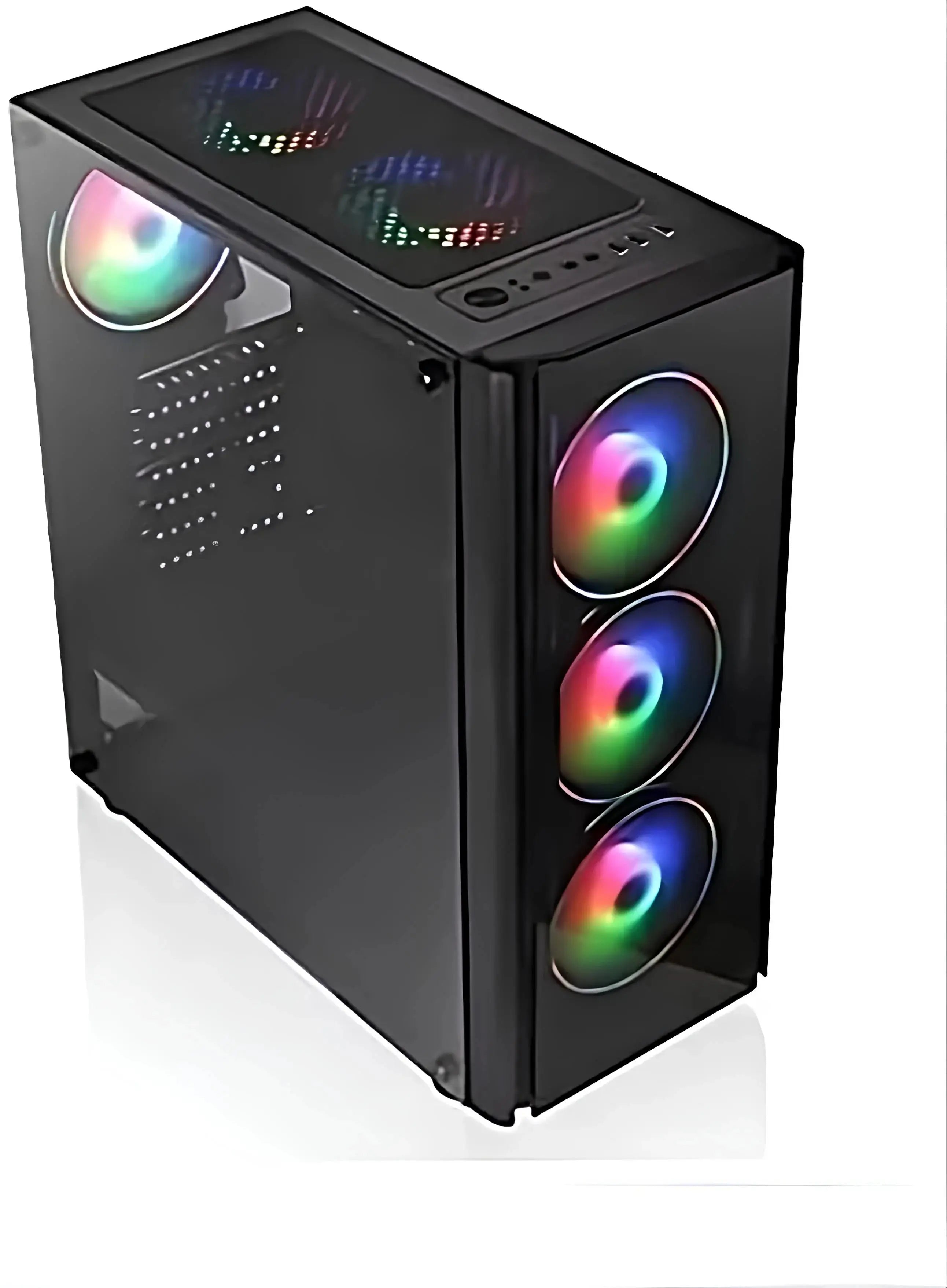 PC Gaming ULTRA - Alta Prestazione con Intel Core Ultra 7-265KF e NVIDIA RTX 4070, case con pannello laterale in vetro temperato e ventole RGB frontali. Ideale per gaming ad alte prestazioni, streaming e creazione contenuti.