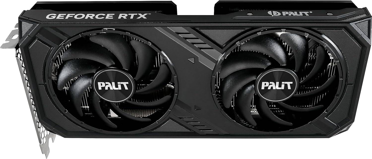 Scheda video Palit GeForce RTX 4070 12GB con doppia ventola, ideale per PC Gaming ULTRA ad alte prestazioni con Intel Core Ultra 7-265KF