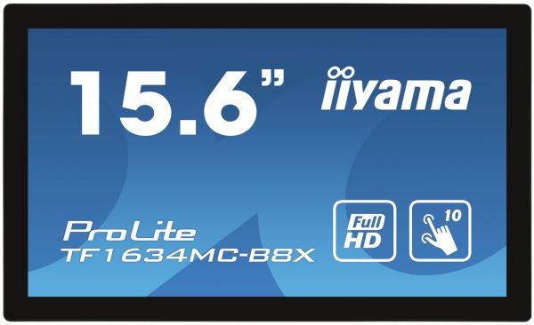 IIYAMA 15,6 PCAP TOUCH 1920X1080, DISPLAYPORT, HDMI, VGA