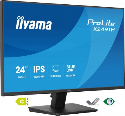 IIYAMA 24 IPS-panel, 1920x1080@120Hz HDMI, DisplayPort