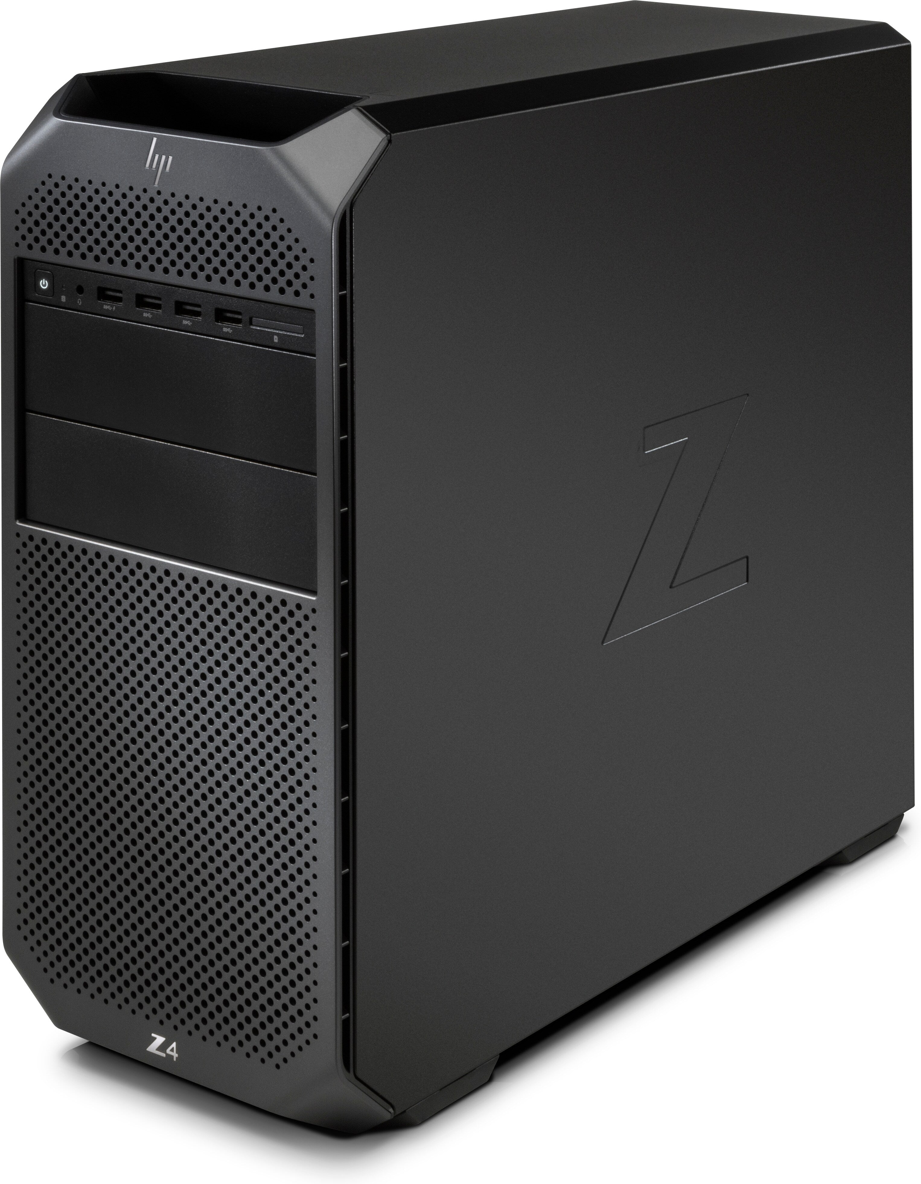 Workstation HP Z4 G4 Ricondizionata con case nero compatto e logo Z, ideale per professionisti che cercano potenza e versatilità.