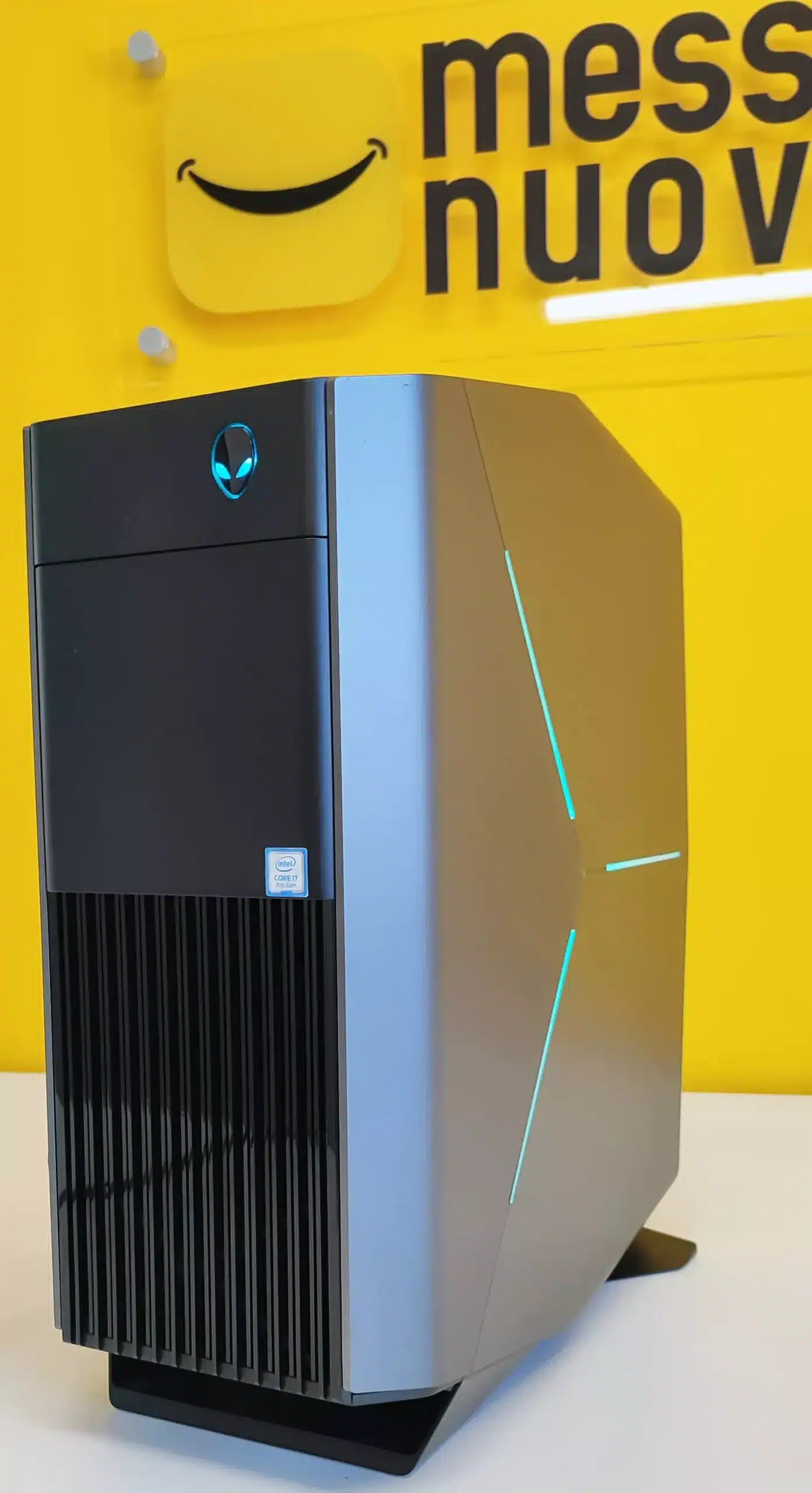 Dell Alienware Aurora R7 PC-Gaming-Bundle | Intel Core i7-8700 6 Kerne | RAM 64 GB | NVMe SSD 512 GB + 2 TB | Nvidia GTX 1080Ti 11GB | Windows 11 Pro + Dell U2717 27" QuadHD 2K IPS-Monitor