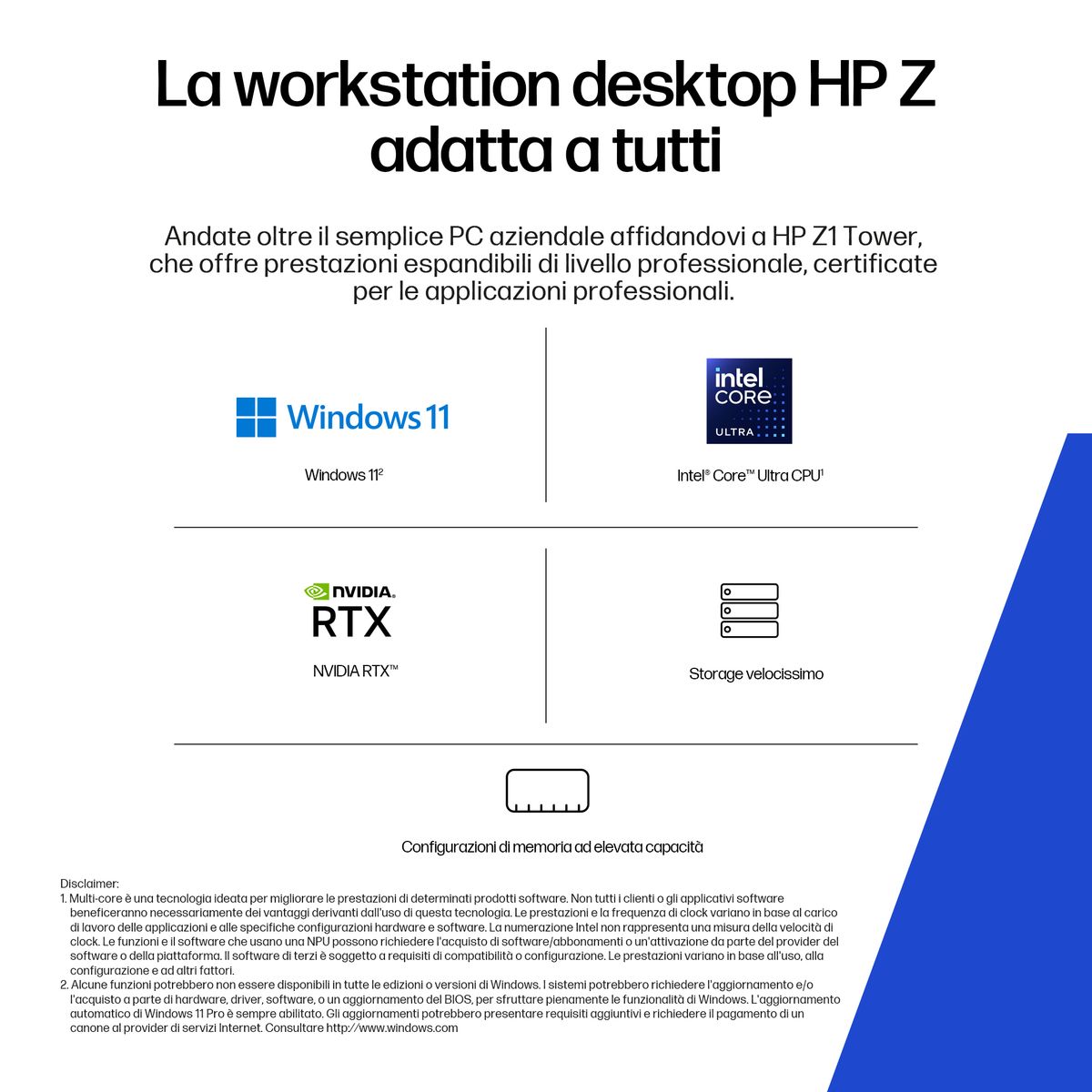 HP INC. Z1 G1I TWR ULTRA 7 265 32GB/1TB RTX A1000 W11P 3YW