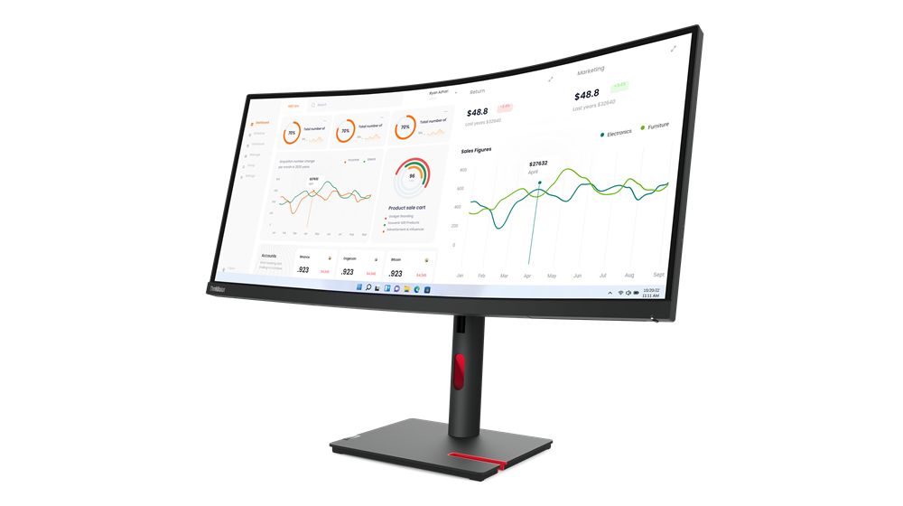 TS THINKVISION T34W-30 34WQHD VA CURVO HDMI,DP ETH [IMAGE 3]