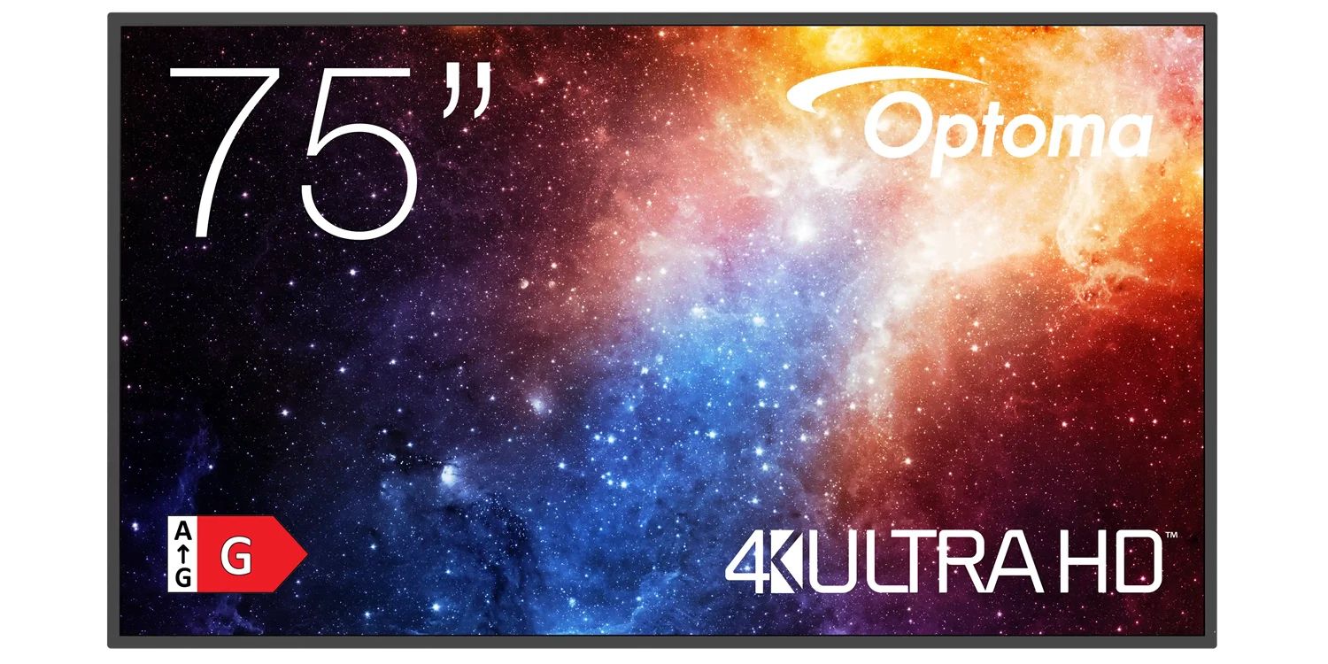 Optoma 75" 4K MONITOR 450 cd/m²- 1200:1, ANDROID 11
