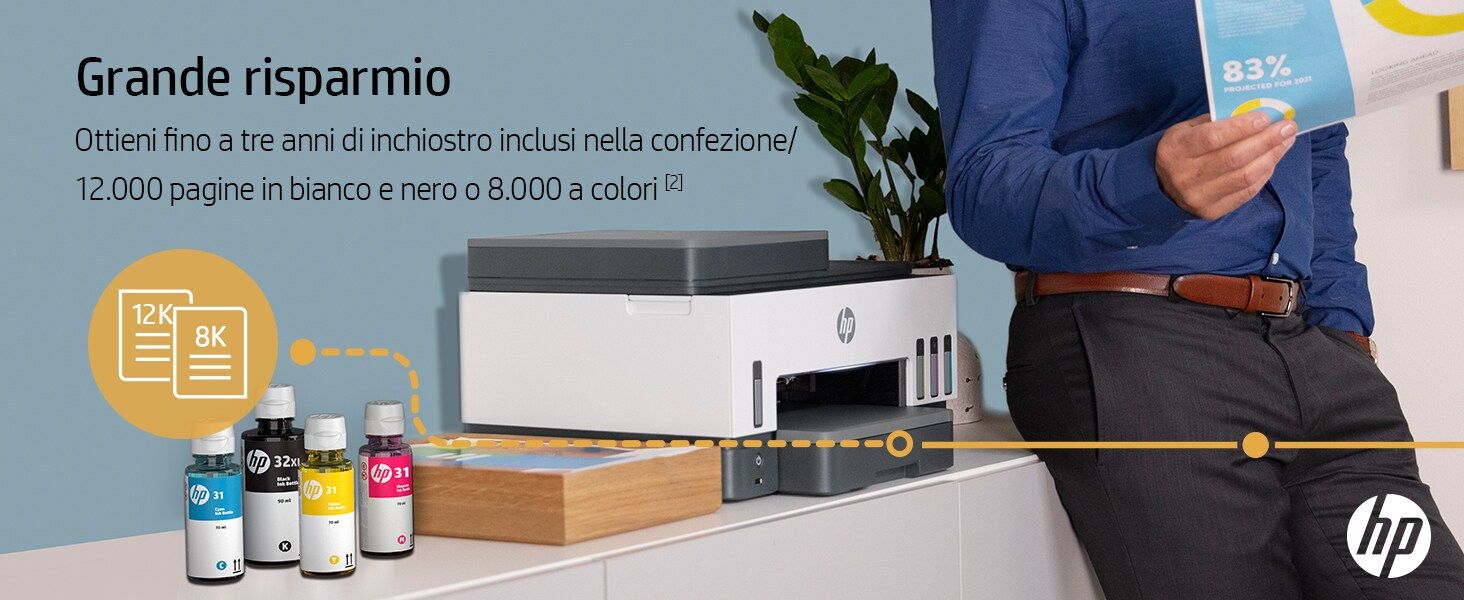 HP INC. SMART TANK 7605 MFP FAX 15/9PPM ETH WIFI FR ADF
