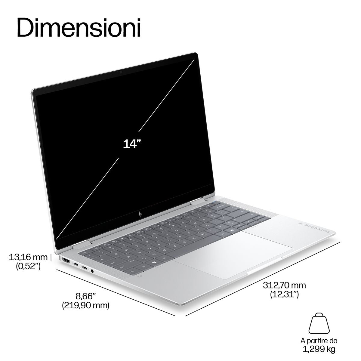 HP INC. XG2I FLIP AI ULTRA7 356H 14 32/1 W11P 3YOFF SILVER