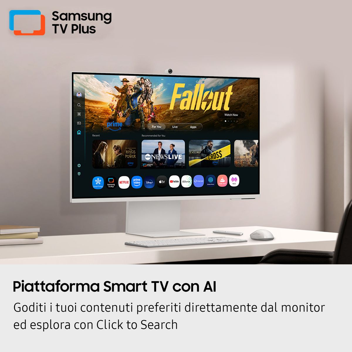 SAMSUNG S32FM801 | Smart Monitor, UHD con USB-C