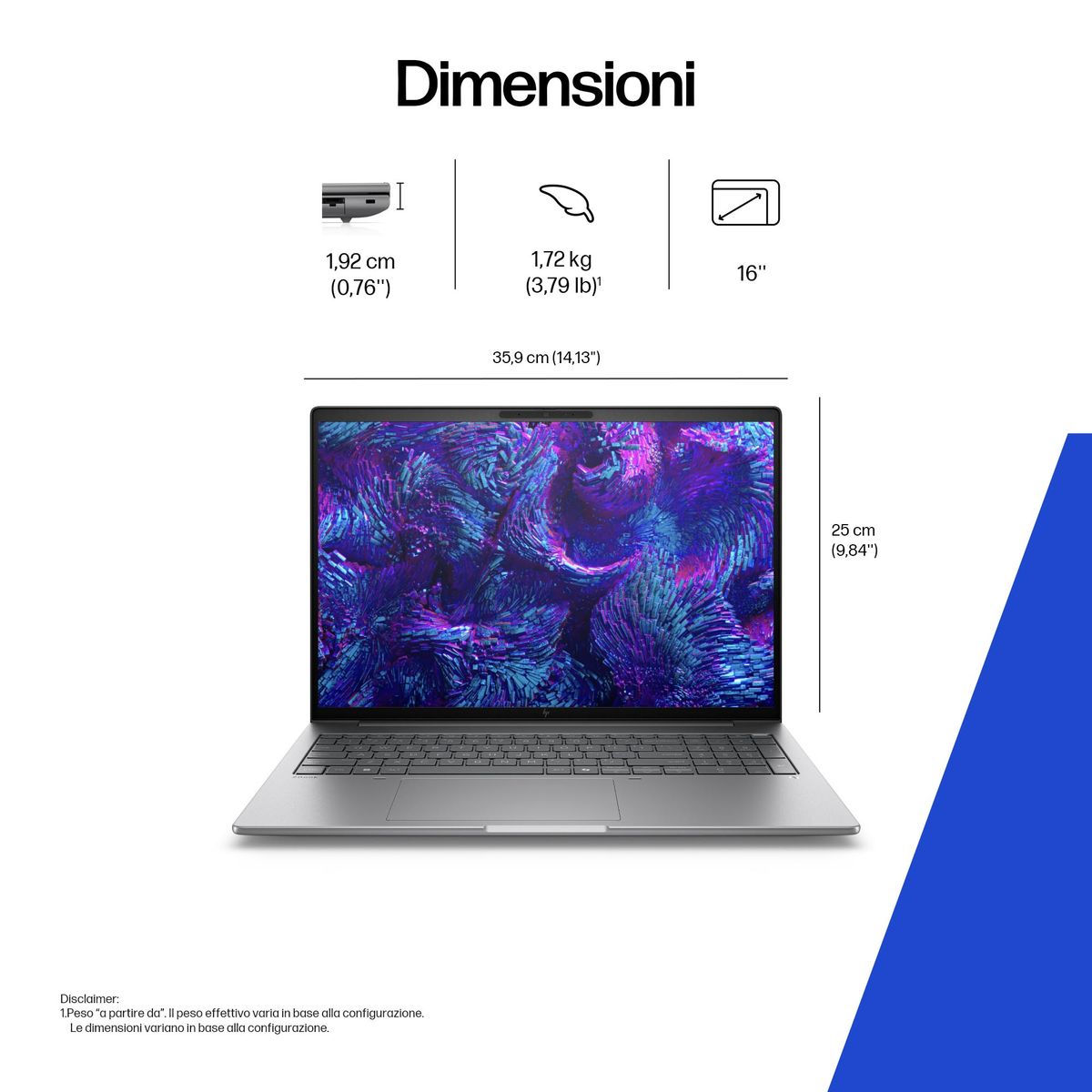 HP INC. ZBOOK 8 16G1I ULTRA9 285H 32/1 RTX500 W11P 3YW