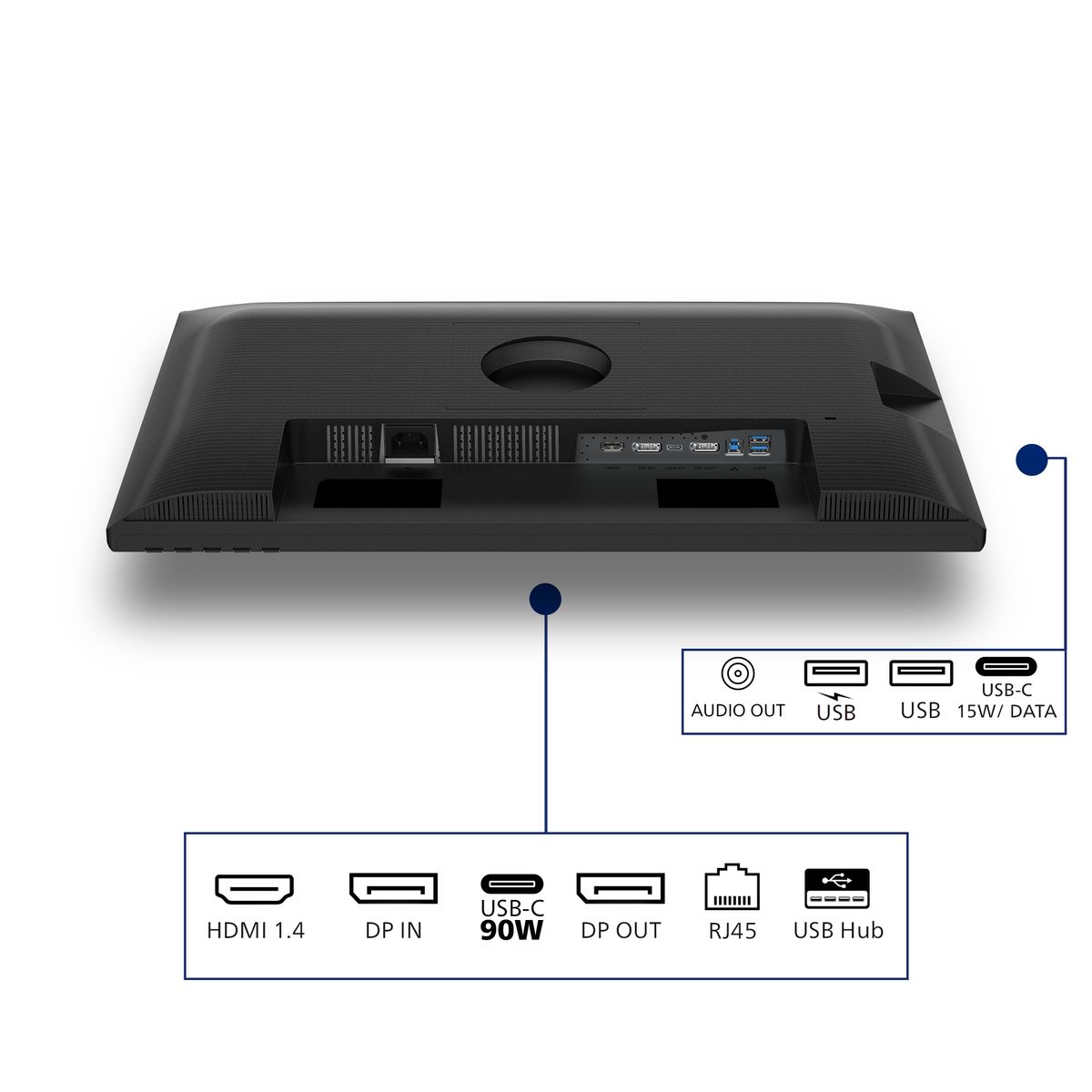 PHILIPS 24 16:10 IPS WLED 1920X1200 100HZ HDMI DP HUB USB