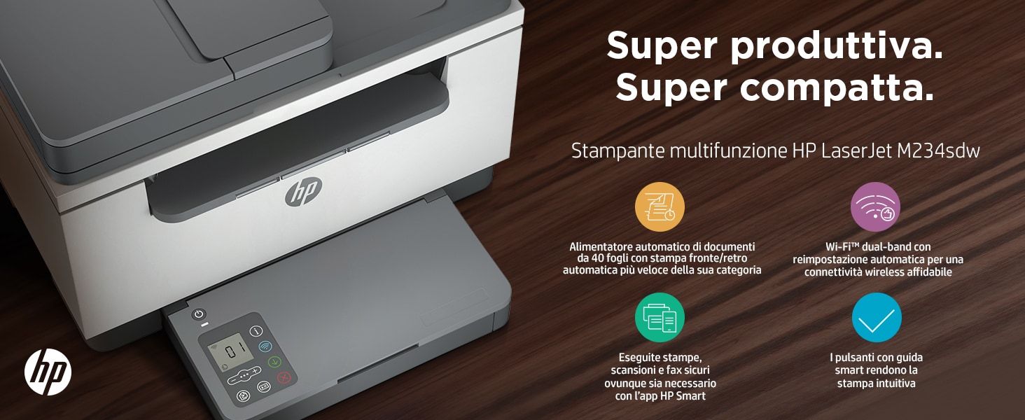 HP INC. HP LASERJET MFP M234SDW 29PPM ETH WIFI F/R ADF 1YW
