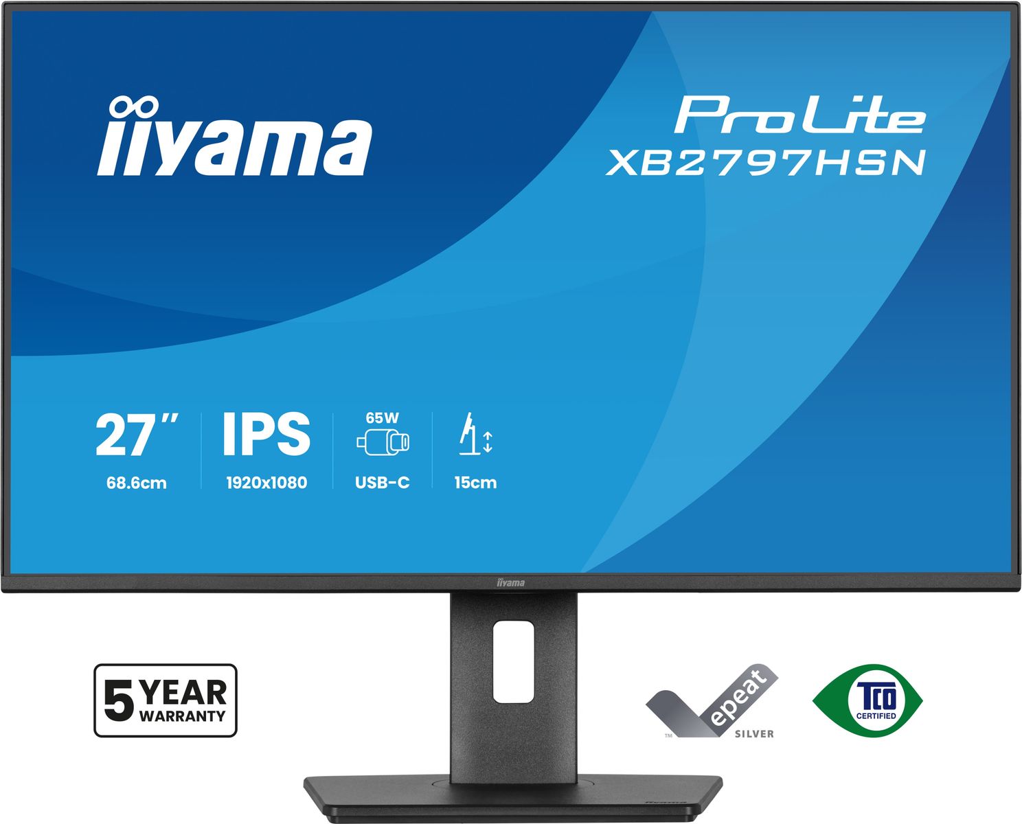 IIYAMA 27 IPS 1920x1080, USB-C